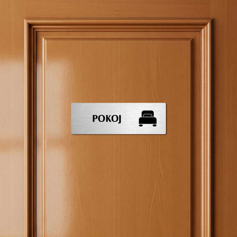 Pokoj, 200x66mm, zlatá popiska s rámečkem